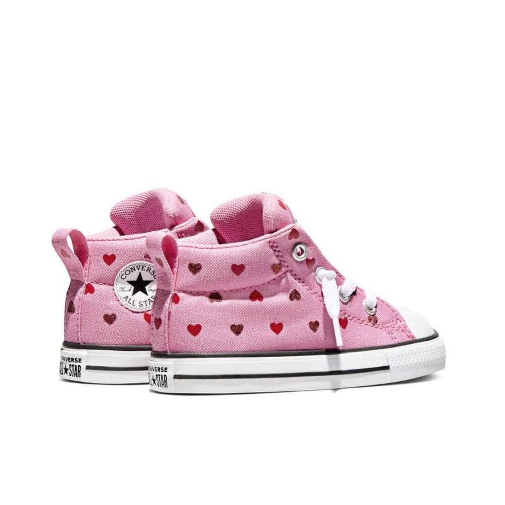 Converse -  Toddler Street Mid Top Sneakers - Dark Pi Dark Pink - Picture 5 of 5